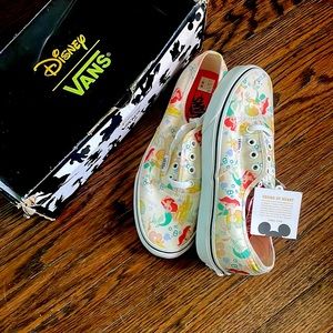 Disney Ariel/white vans size 7.5 Limited edition brand new in box with tags